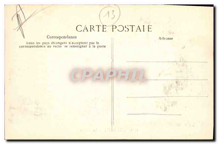 Les Baux — La Poterne — éditeur B.D. n°2201 — Verso