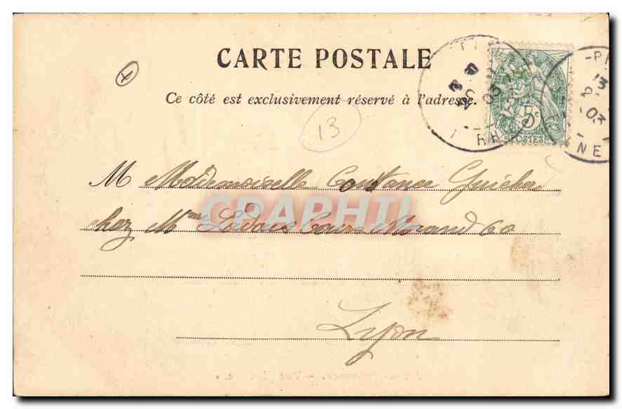 Aix-en-Provence — Vue générale — Pap. Leca — Verso