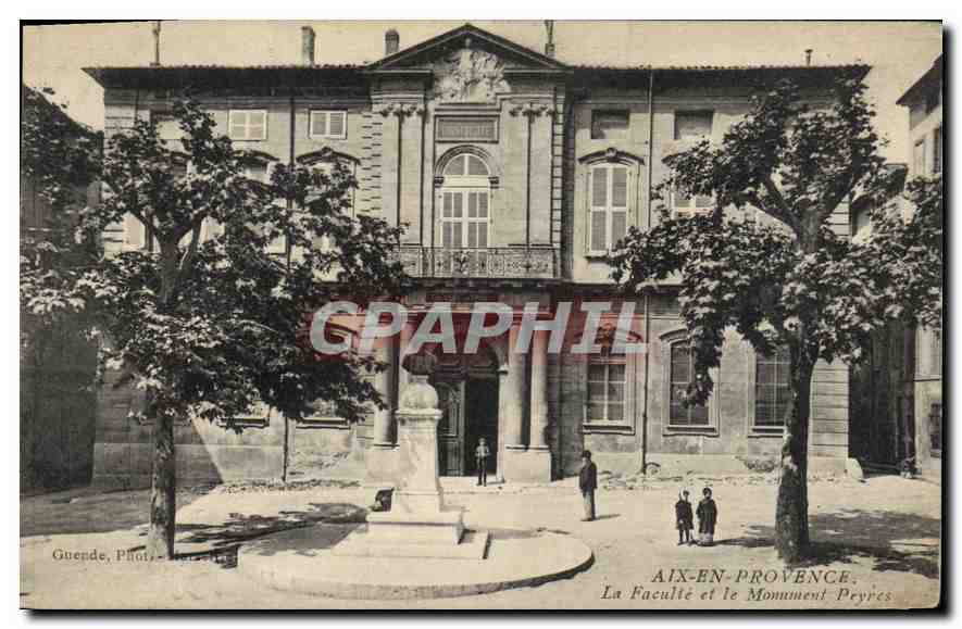 CPA Aix en Provence La Faculte et le Monument Peyres