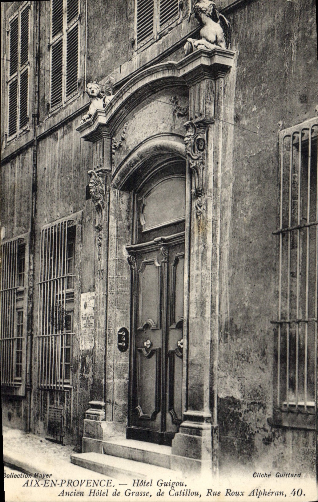 CPA Aix en Provence Hotel Guigou Ancien Hotel de Grasse de Catillon Rue Roux Alpheran