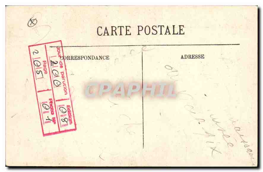 CPA Aix en Provence Porte Hotel d'Estienne de St Jean (fin XVIe siecle) Rue Gaston de Saporte — Back