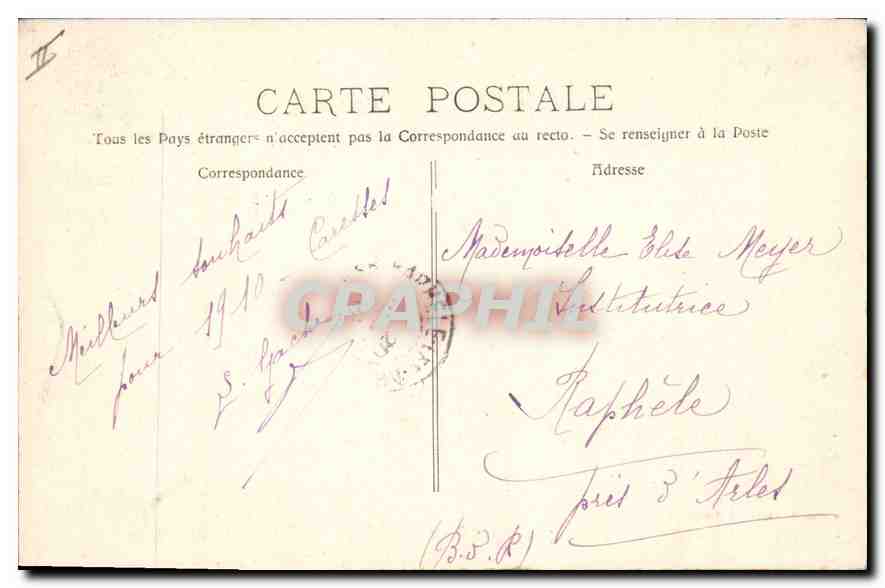 CPA Les Baux vue generale — Verso