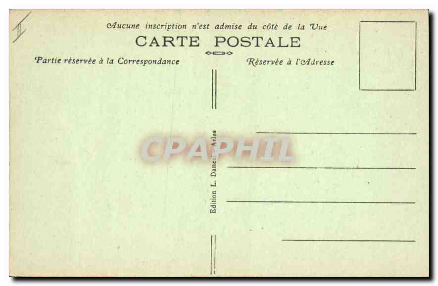 CPA Les Baux La Lanterne des Morts — Rückseite