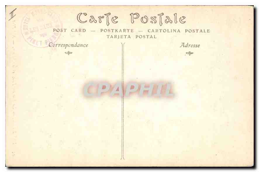 CPA Les Baux La Rue des Fours et le Chateau — Rückseite