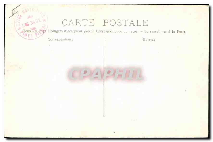CPA Les Baux Hotel des Porcelets — Verso