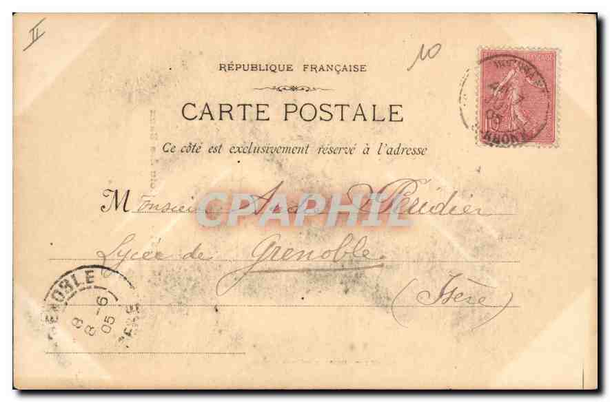 CPA Un Coin des Baux — Verso