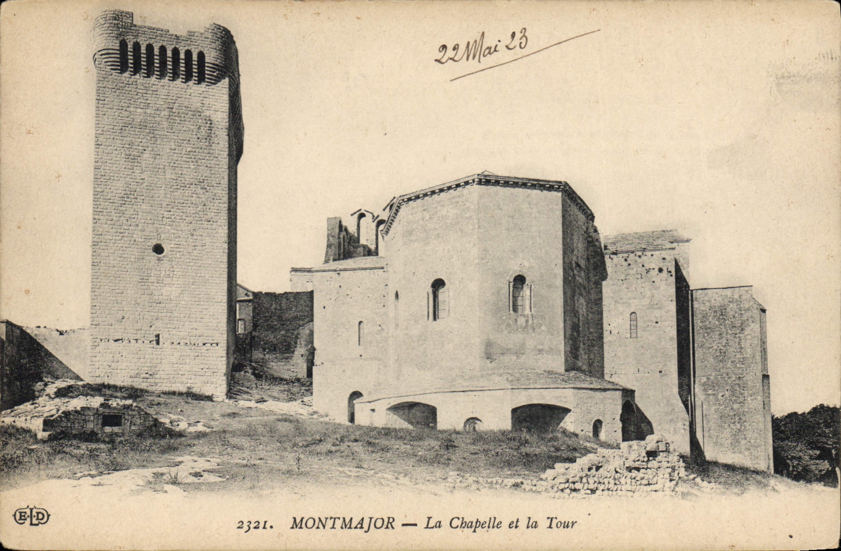 CPA Montmajor La Chapelle et la Tour