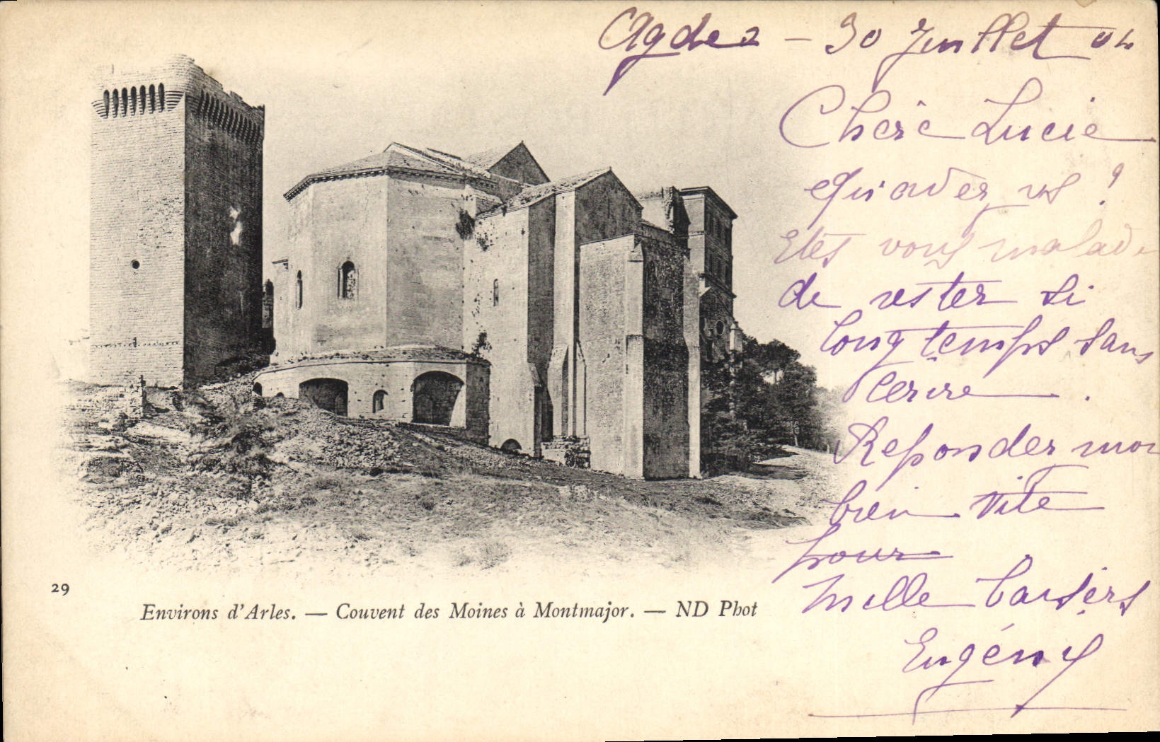 CPA Environs d'Arles Couvent des Moines a Montmajor