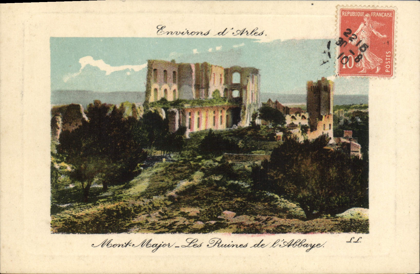 CPA Mont Major Les Ruines de l'Abbaye