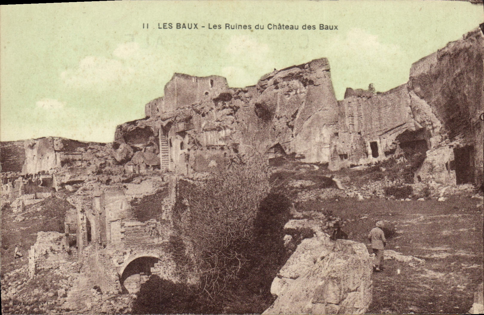 CPA Les Baux Les Ruines du Chateau des Baux