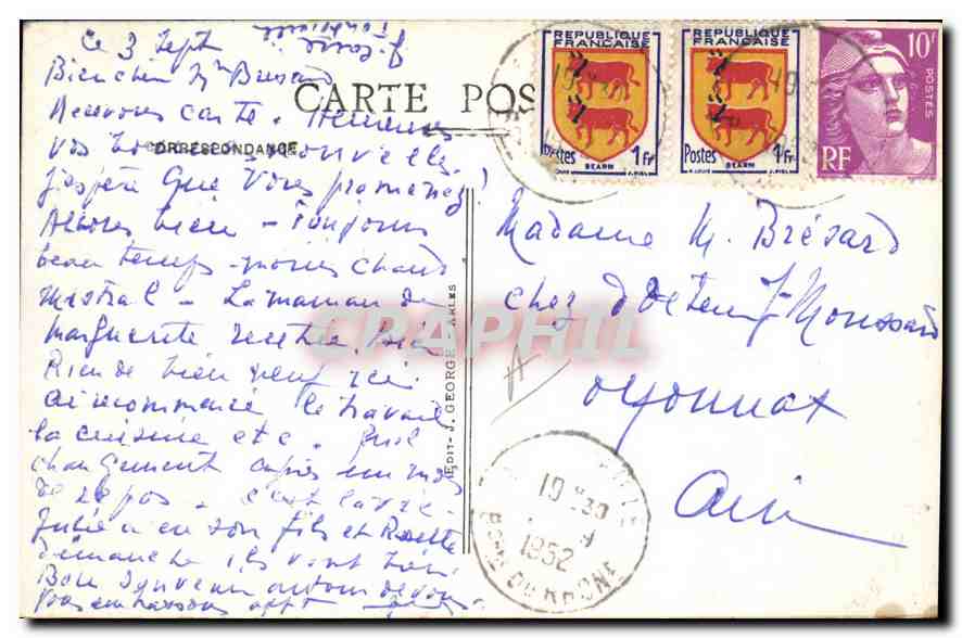 CPA Les Baux Cote oriental et Nord Ruines imposantes du Chateau feodal bati au X siecle detruit en 1 — Verso