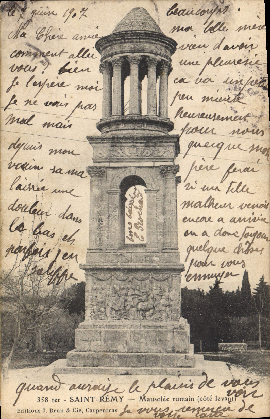 CPA Saint Remy Mausolee romain (cote levant)