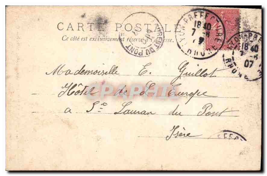 CPA Saint Remy Mausolee romain (cote levant) — Rückseite