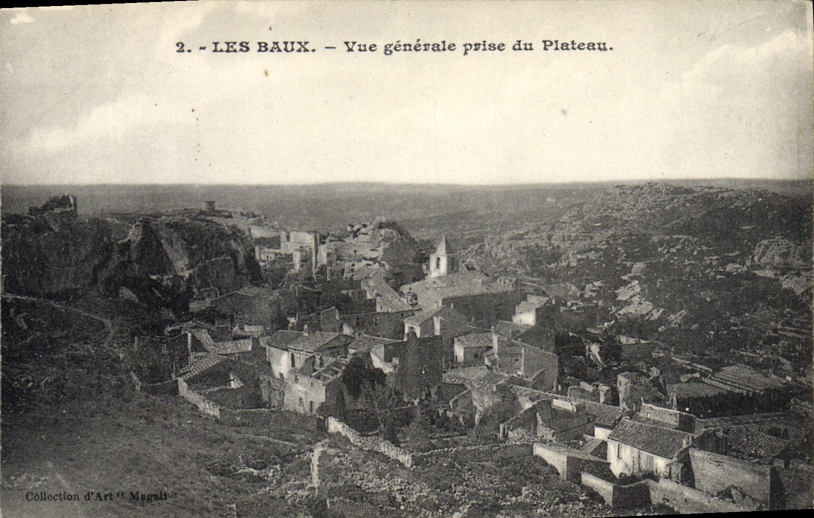 CPA Les Baux Vue generale prise du Plateau