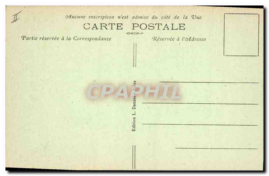 CPA Les Baux Vue generale prise du Plateau — Rückseite