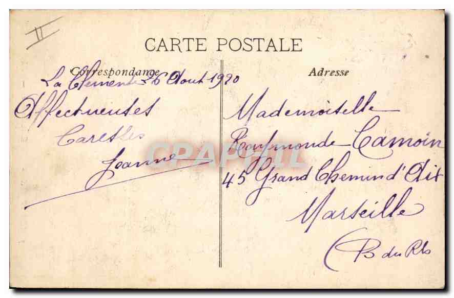 CPA Les Baux La Grande Rue — Verso