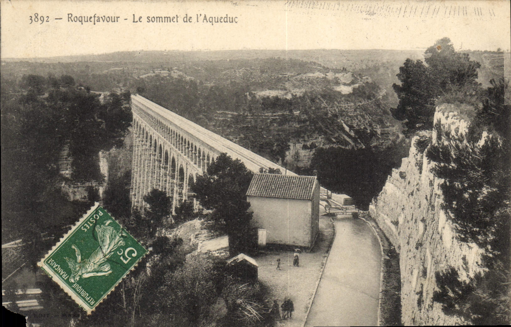 CPA Roquefavour Le Sommet de l'Aqueduc
