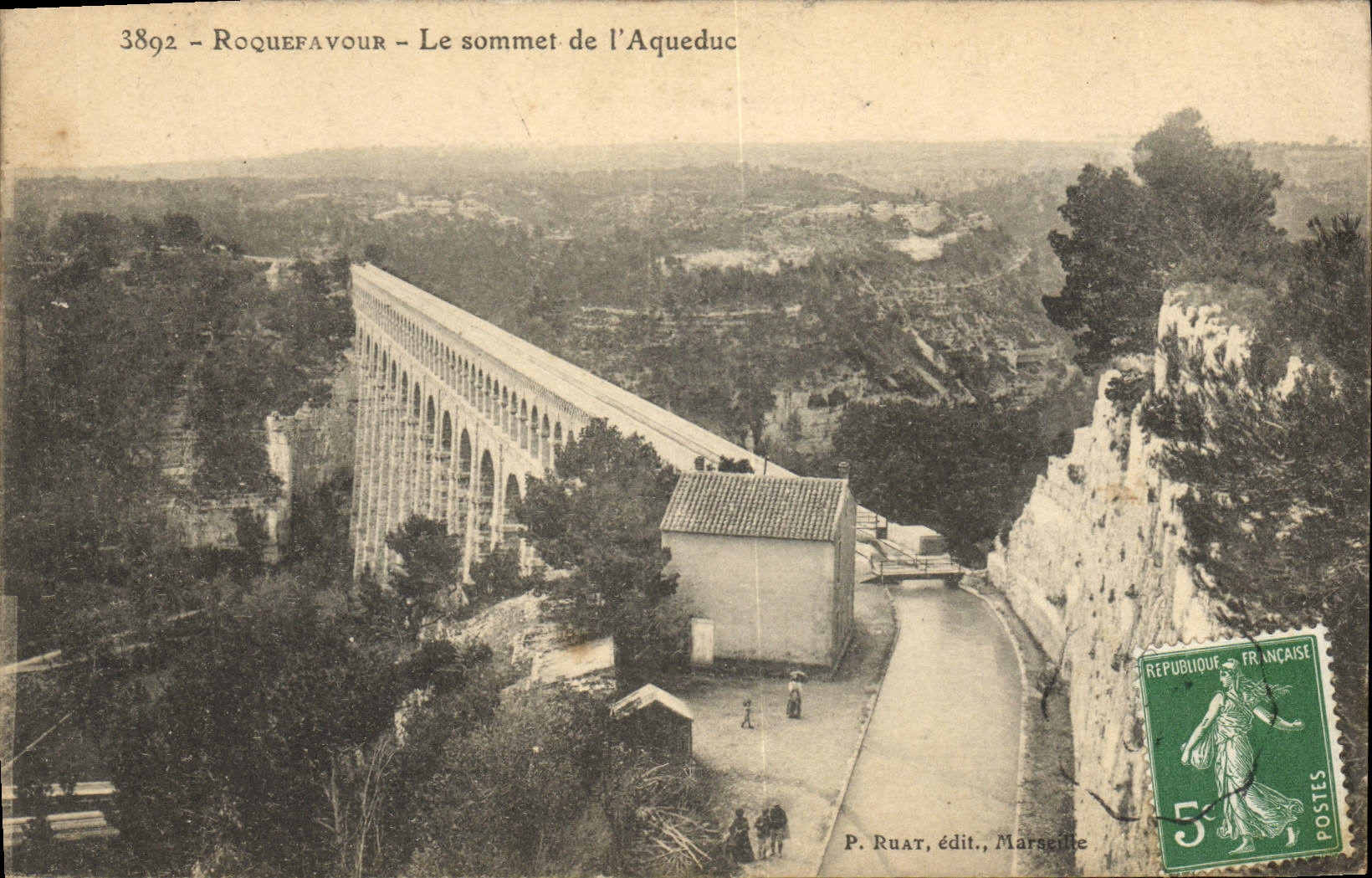 CPA Roquefavour Le Sommet de l'Aqueduc