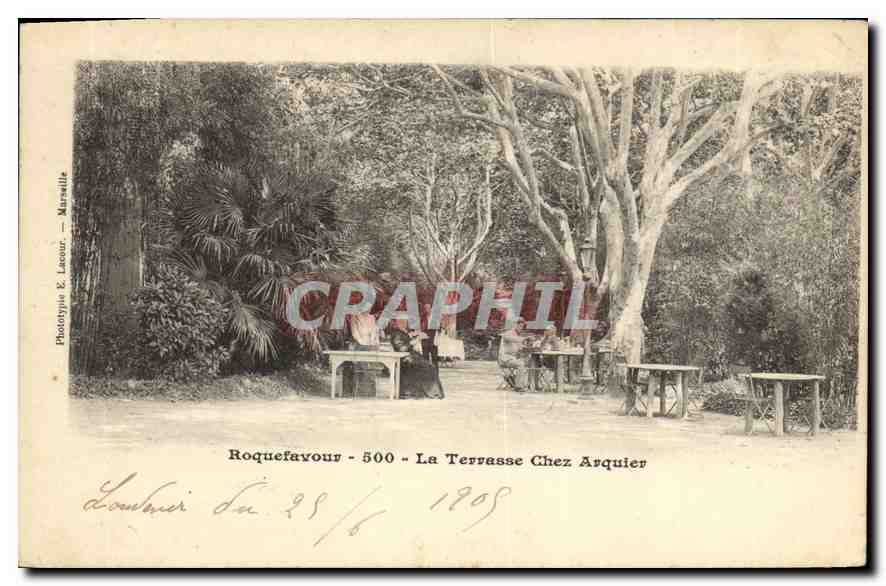 Roquefeuil - La Terrasse Chez Arquier — Phototypie & Lesour - Marretille