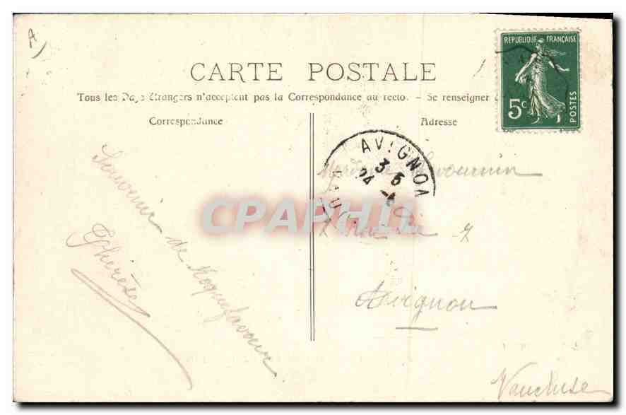 Roquefavour - La Terrasse de l'Hôtel Arquier — Édition Arquier — Rückseite