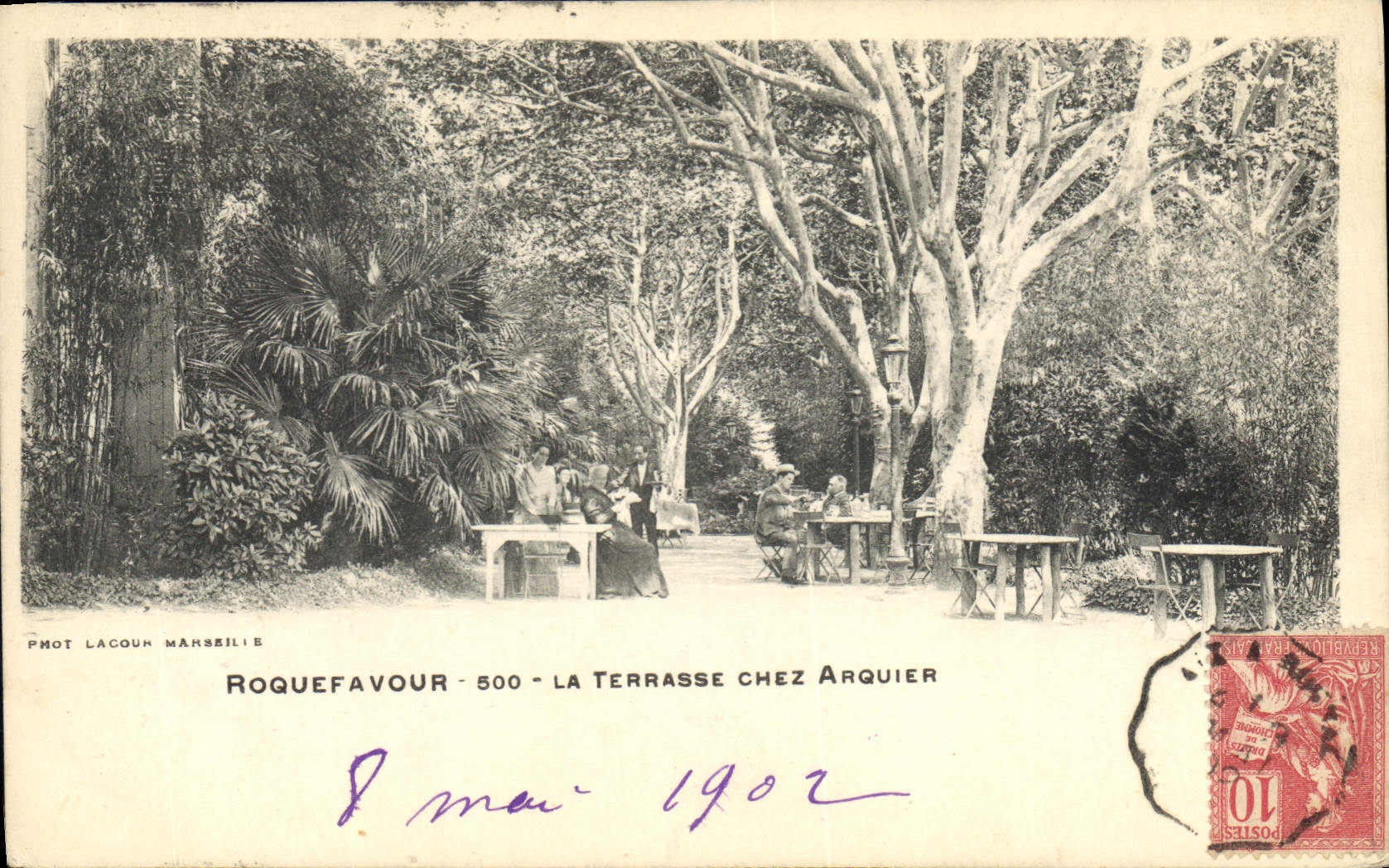 Roquefavour - 500 - La Terrasse chez Arquier — Phot. Lacour, Marseille