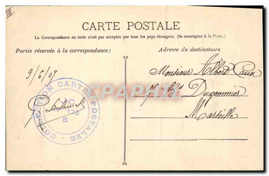 CPA Roquefavour Les Bords de l'Arc — Rückseite