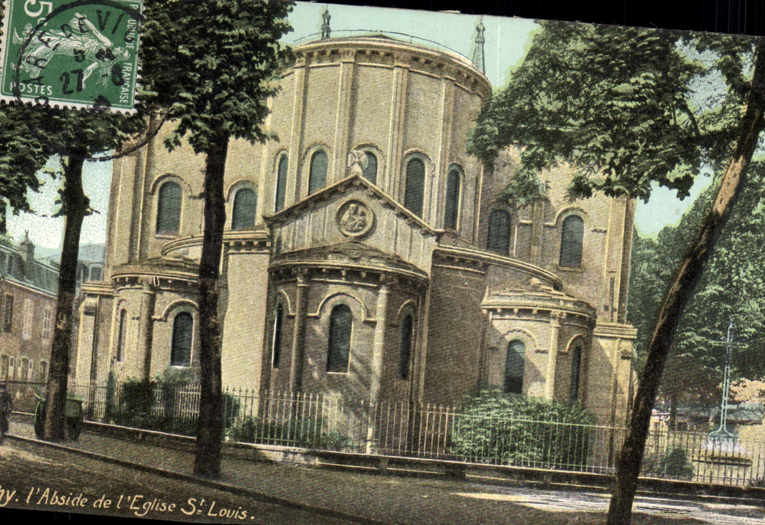 CPA Vichy l'Abside de l'Eglise St Louis