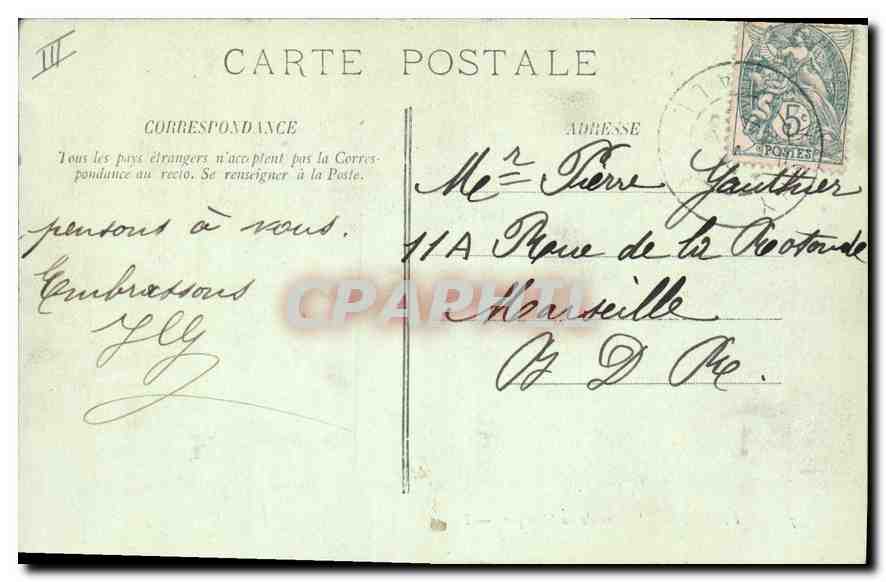 CPA Vichy L'Heure de la Musique — Rückseite