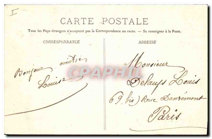 CPA Vichy Un coin du Parc — Rückseite