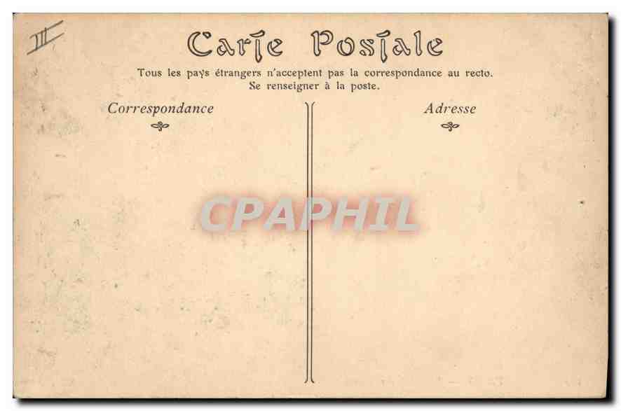 CPA Vichy Le Palais des Sources Automobile — Rückseite