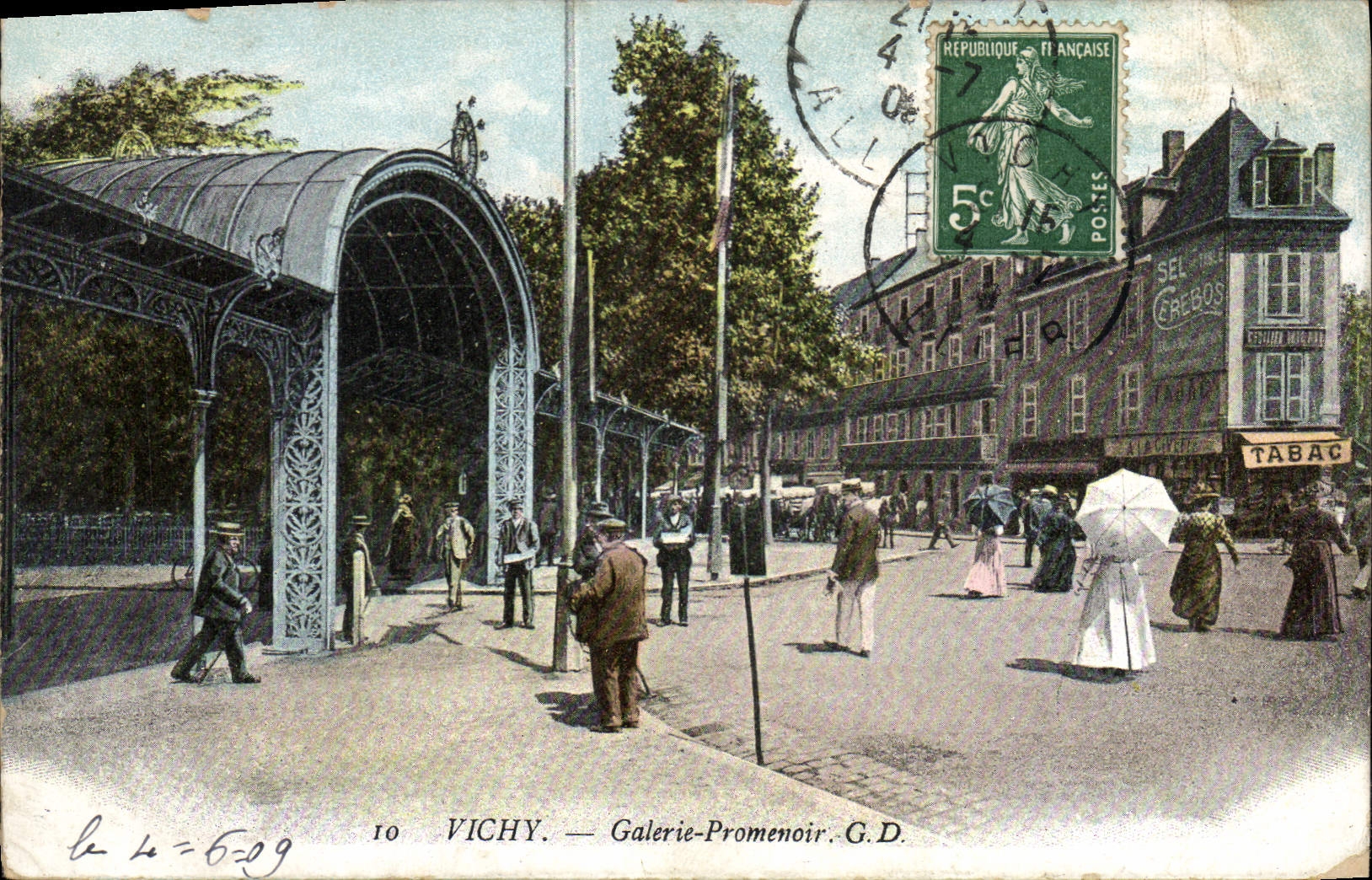 CPA Vichy Galerie Promenoir