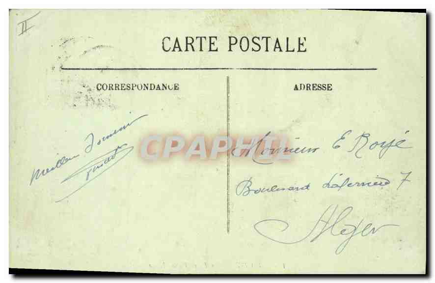 CPA Vichy Place Victor Hugo — Rückseite