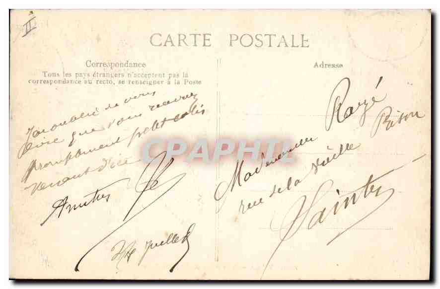CPA Vichy Une Alllee du Nouveau Parc — Rückseite