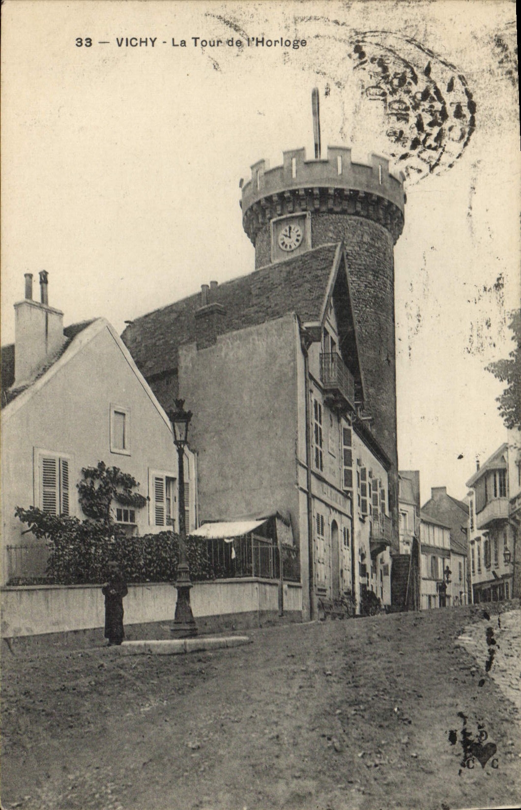 CPA Vichy La Tour de l'Horloge