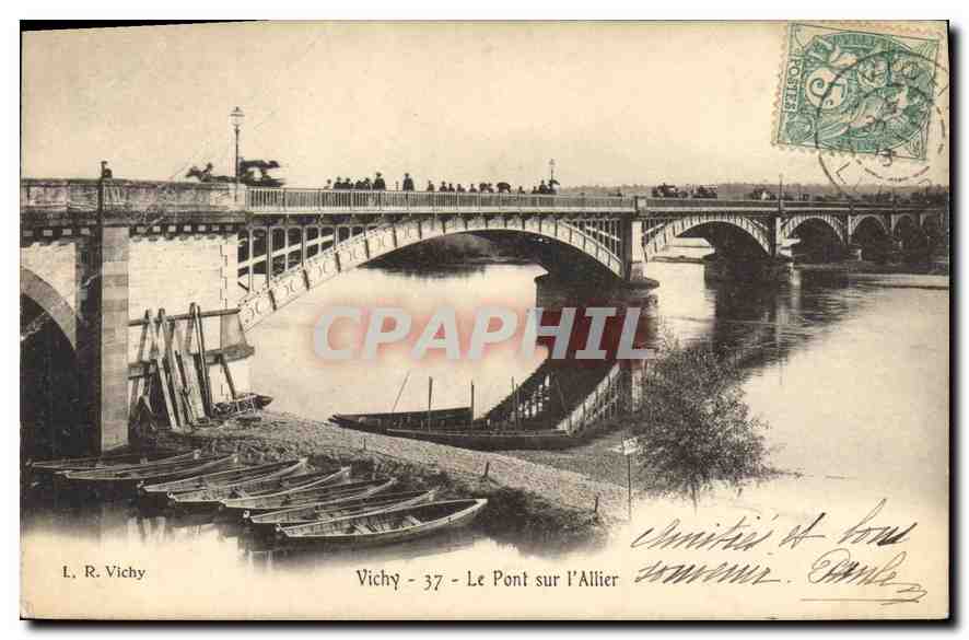 CPA Vichy Le Pont sur l'Allier