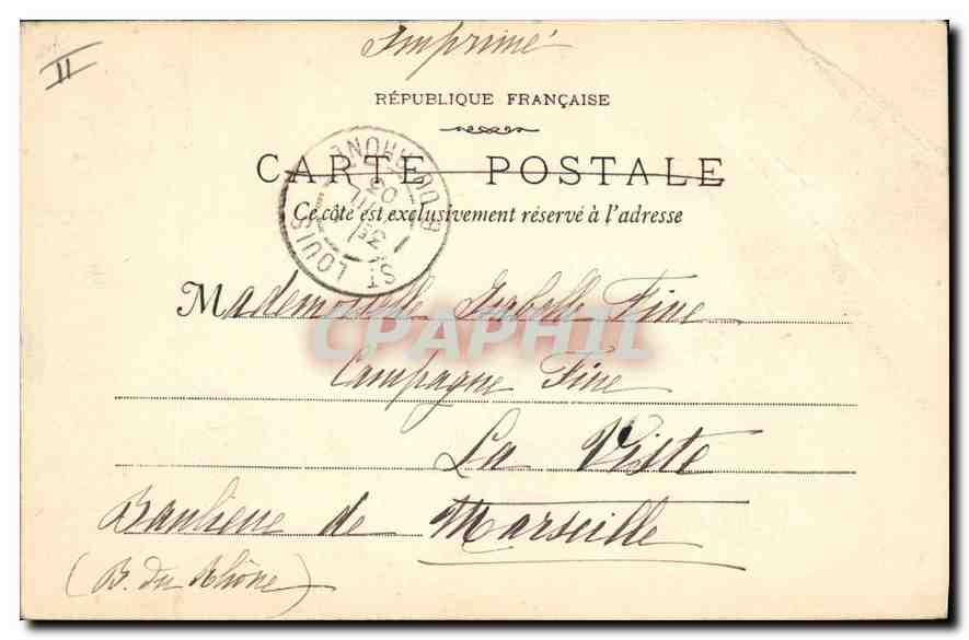 CPA Vichy Le Pont sur l'Allier — Rückseite