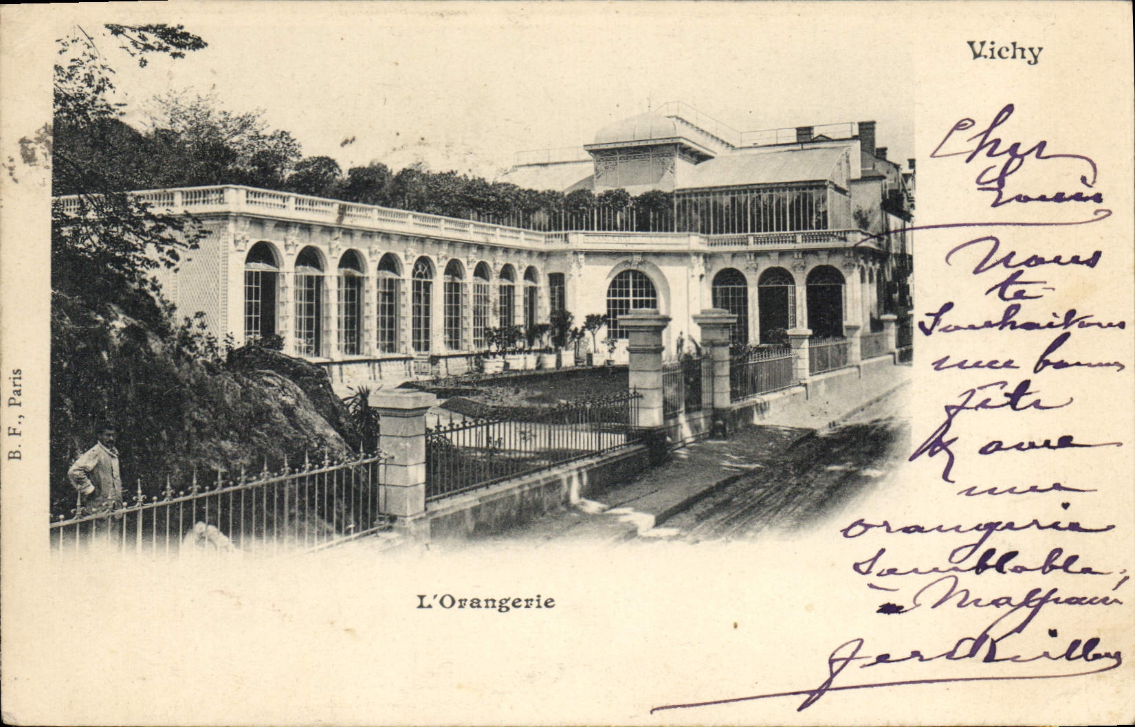 L'Orangerie — Vichy — B.F., Paris - Recto