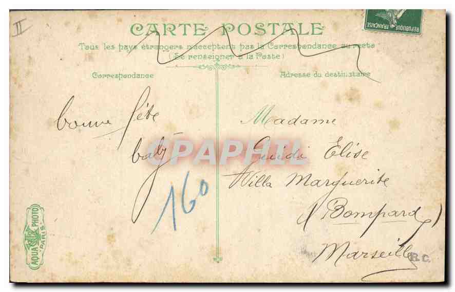 CPA Vichy Le Hall du Casino — Rückseite
