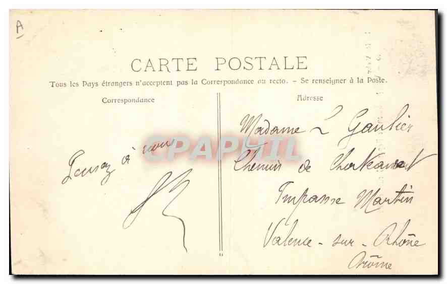 Alby - Salon de Repos - Jardin de l'Hôpital — éditeur : C. P. A. L. L. E. (n° 2460) — Verso