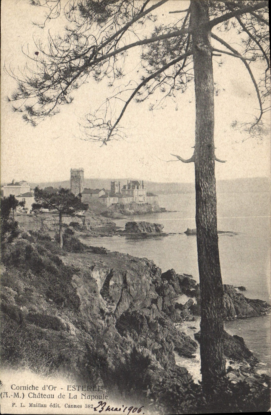 CPA  Corniche d'Or Esterel Chateau de la Napoule