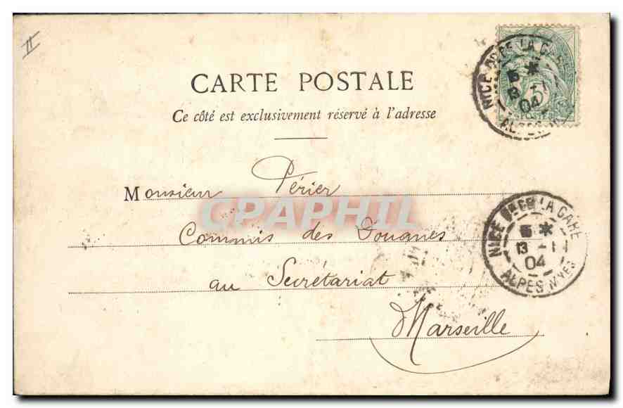CPA Villefranche L'Escadre Bateaux — Rückseite