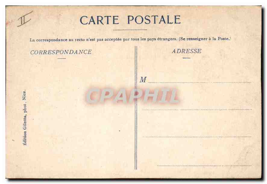 CPA Villefranche L'escadre et la ville Une fete de nuit — Rückseite