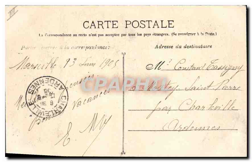 CPA Roquefavour Vallon St Honorat — Rückseite
