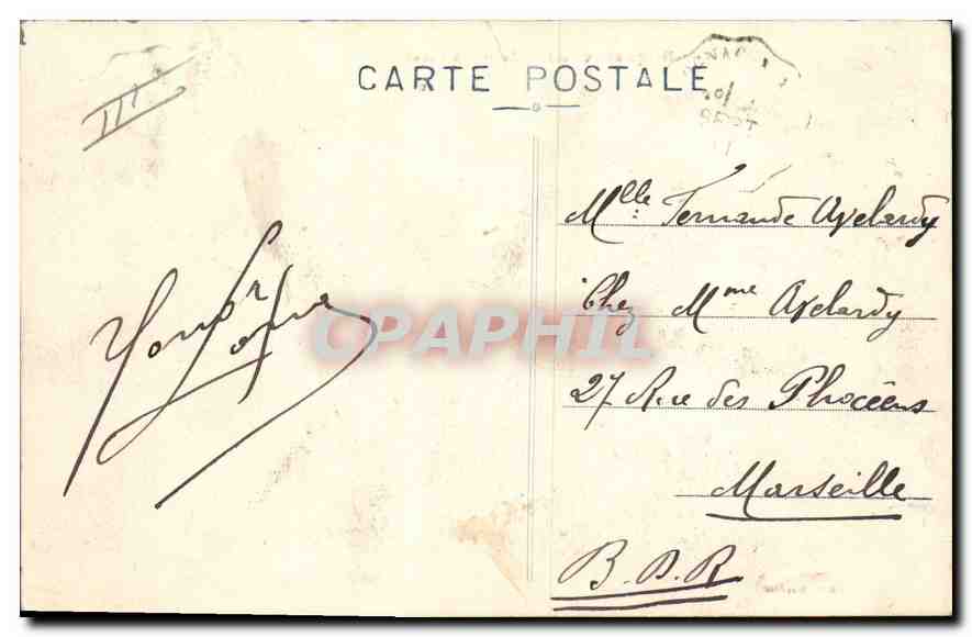 CPA Roquefavour Sortie du Canal — Rückseite