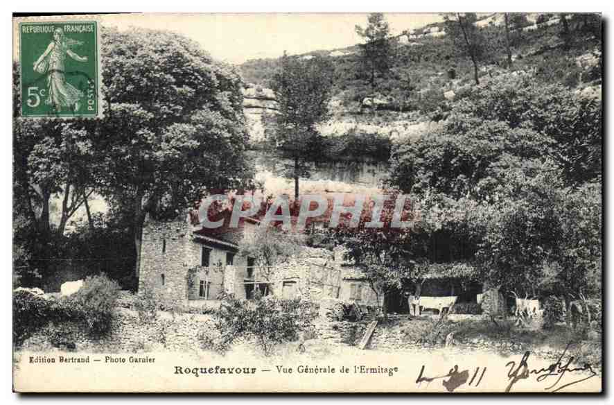 CPA Roquefavour Vue Generale de l'Ermitage