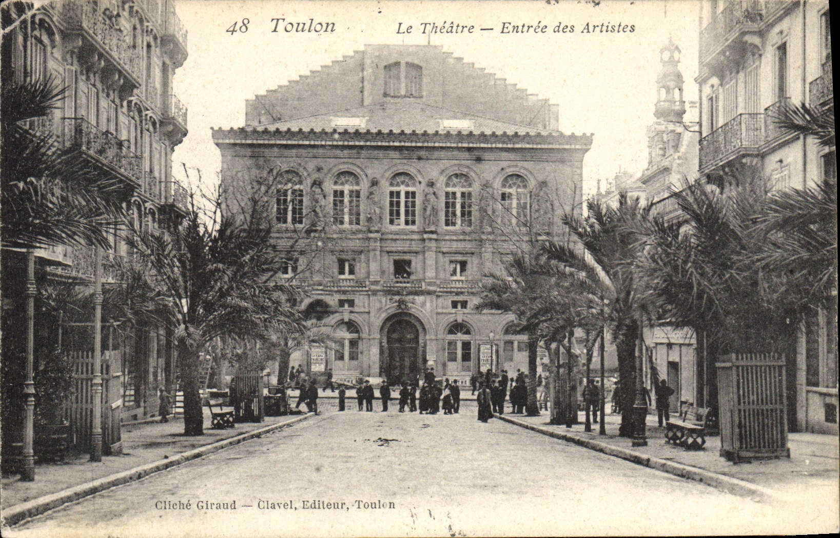 CPA Toulon Le Theatre Entree des artistes