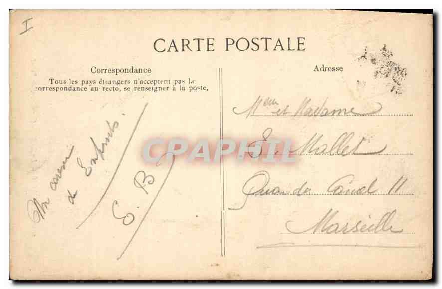 Toulon — Das Rathaus — Caryatiden von Puget — Verlag ELD, Nr. 1092 — Rückseite