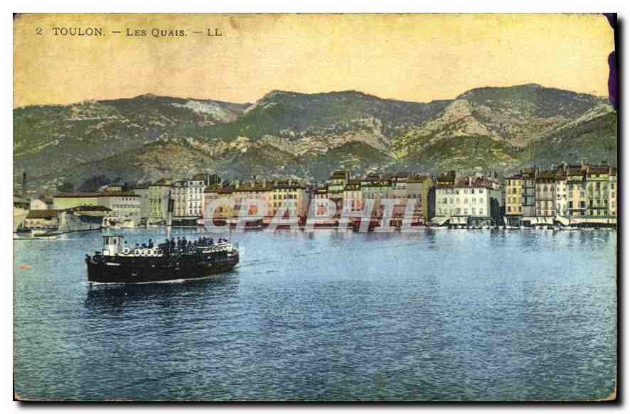 CPA Toulon Les Quais Bateau