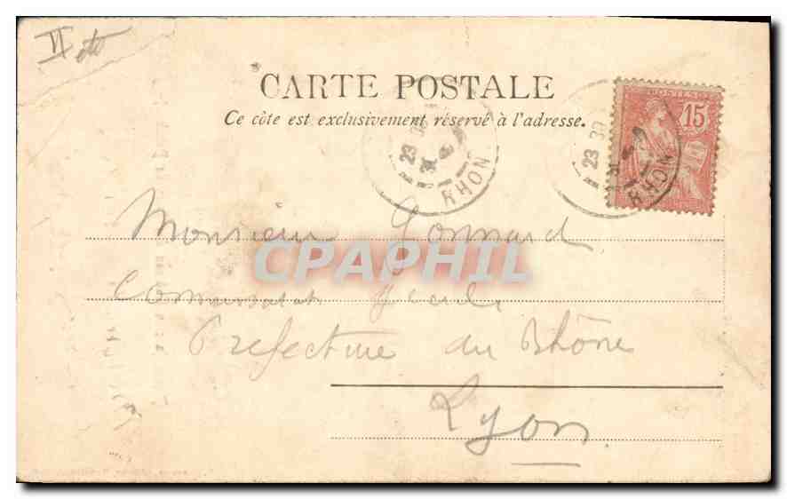 CPA Moulins (Allier) Prison (ancien Chateau des Ducs de Bourbon) — Verso