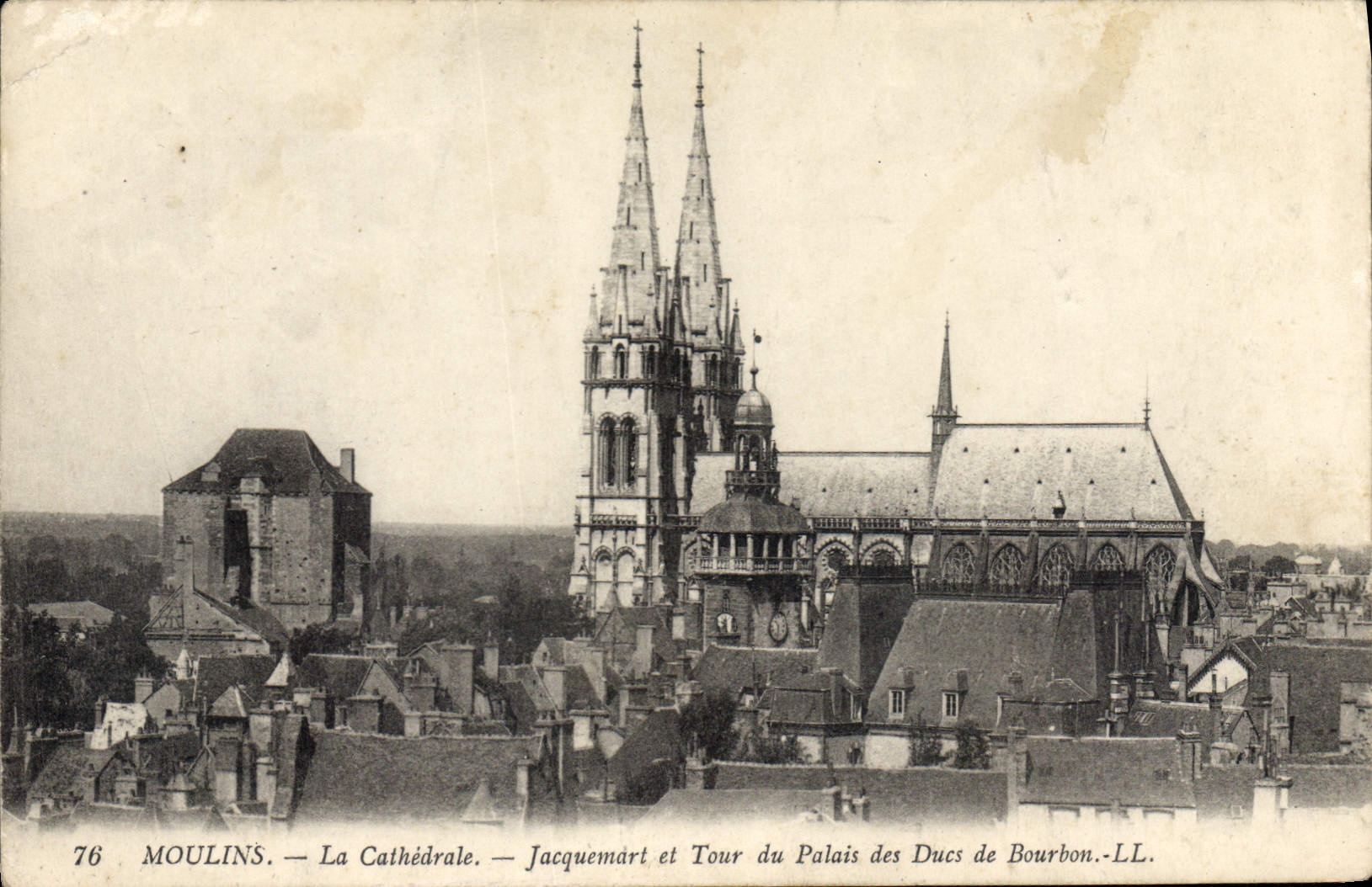CPA Moulins La Cathedrale